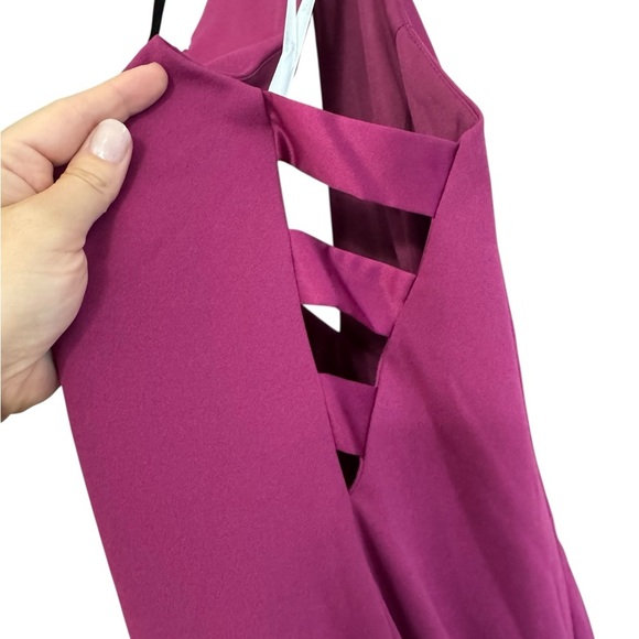 NWT David's Bridal Studio Berry Sleeveless Midi Dress VEN STYLE: D21NY22174V2W - Picture 3 of 9